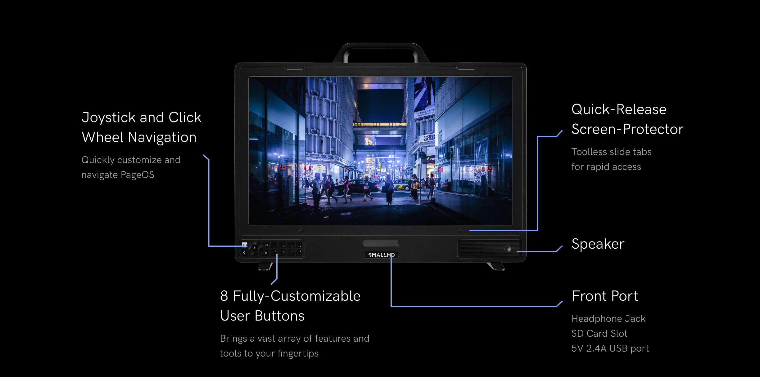 SmallHD 4K OLED Series Production Monitor Call Hardware